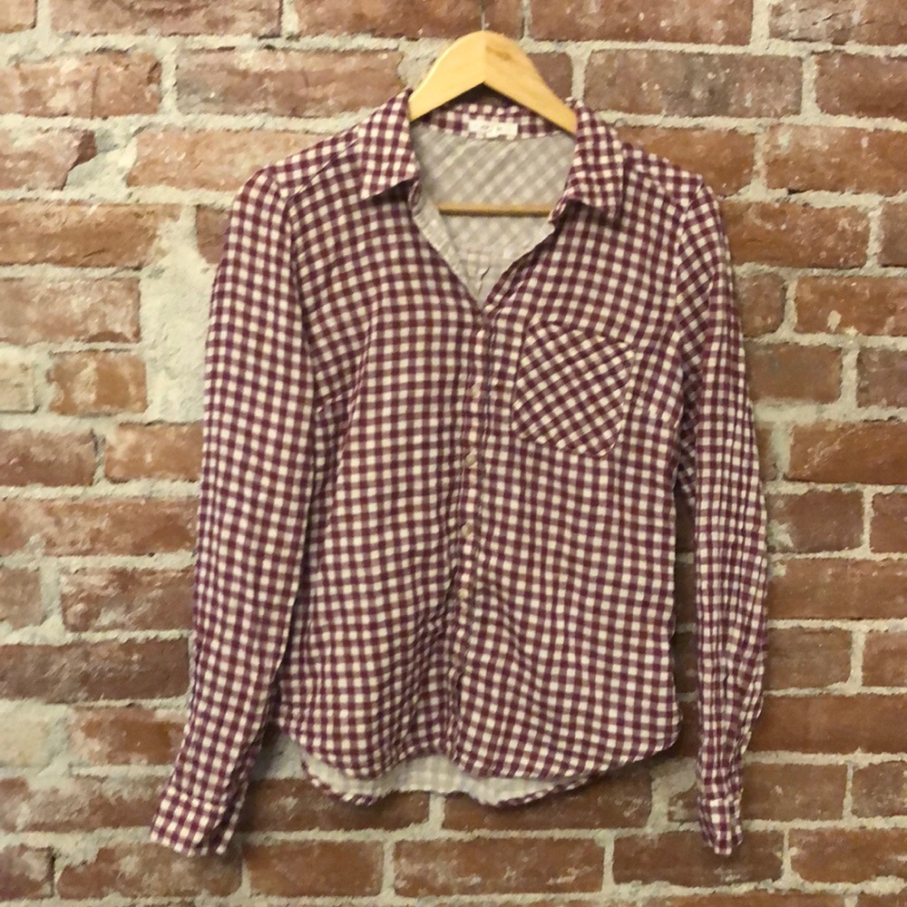 Plaid button down